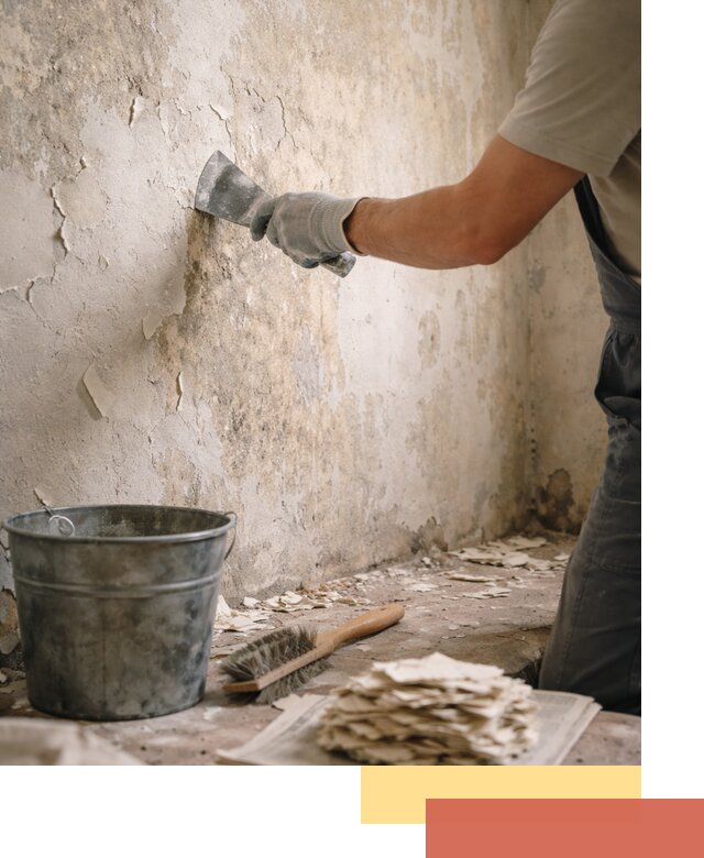 Удаление старой краски со стен в Нерюнгри качественно и быстро