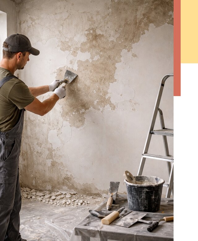 Снятие старой шпаклевки в Нерюнгри от 2009 руб. — быстро и недорого | ОТДЕЛОЧНИК-Нрю