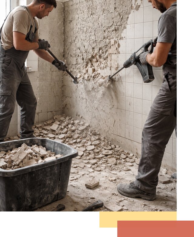 Демонтаж плитки со стен в Нерюнгри быстро и аккуратно