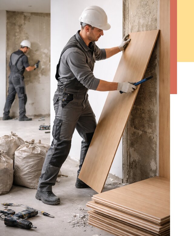 Демонтаж стеновых панелей в Нерюнгри от 3801 руб. за м² быстро и недорого | ОТДЕЛОЧНИК-Нрю