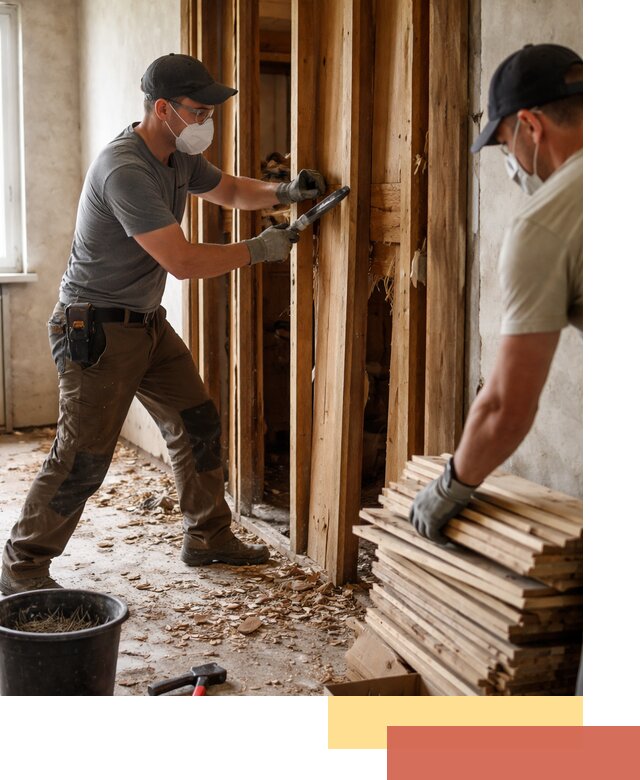 Демонтаж деревянных перегородок в Нерюнгри быстро и аккуратно