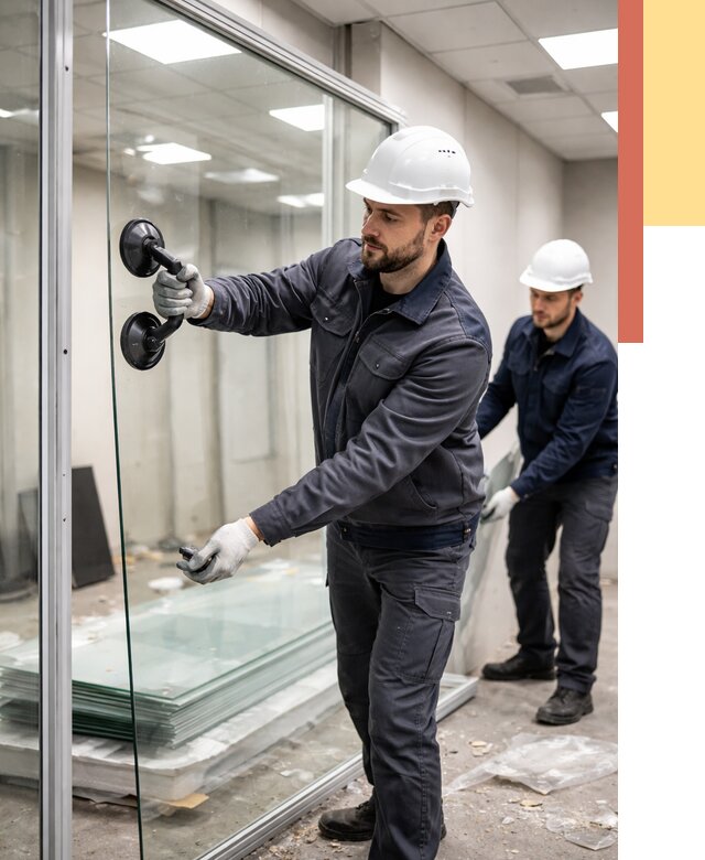 Демонтаж стеклянных перегородок в Нерюнгри от 3475 руб. — быстро и недорого | ОТДЕЛОЧНИК-Нрю