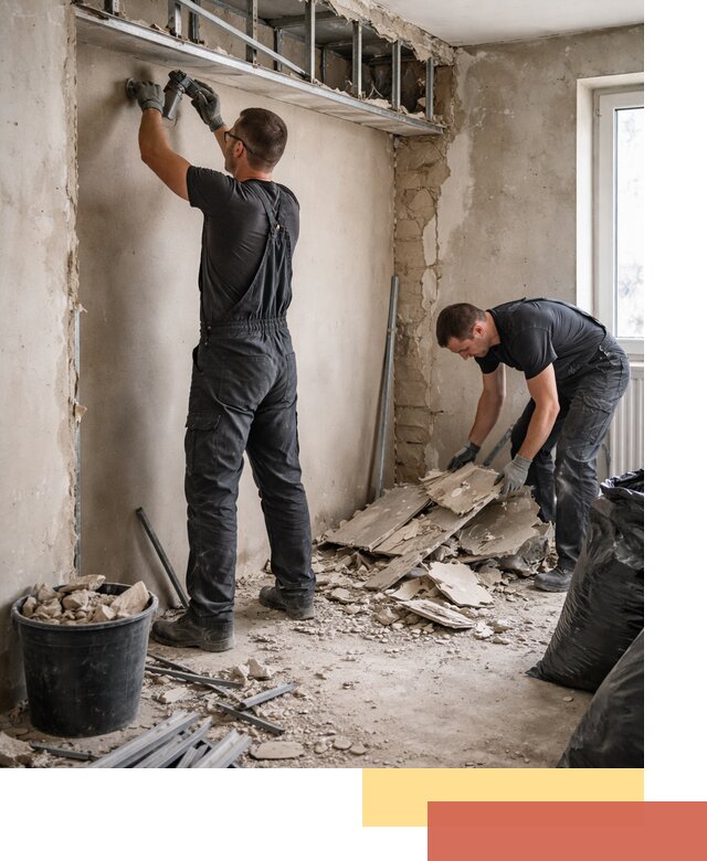 Демонтаж короба из гипсокартона в Нерюнгри быстро и аккуратно