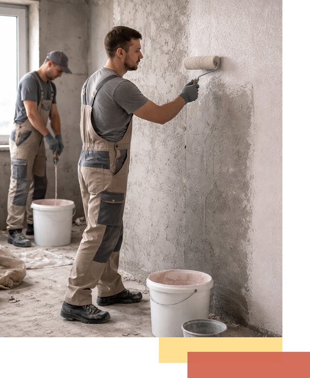 Нанесение бетоноконтакта на стены в Нерюнгри для последующей отделки