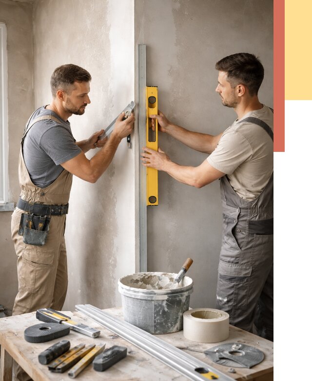 Выведение углов стен в Нерюнгри от 2009 руб. быстро и недорого | ОТДЕЛОЧНИК-Нрю