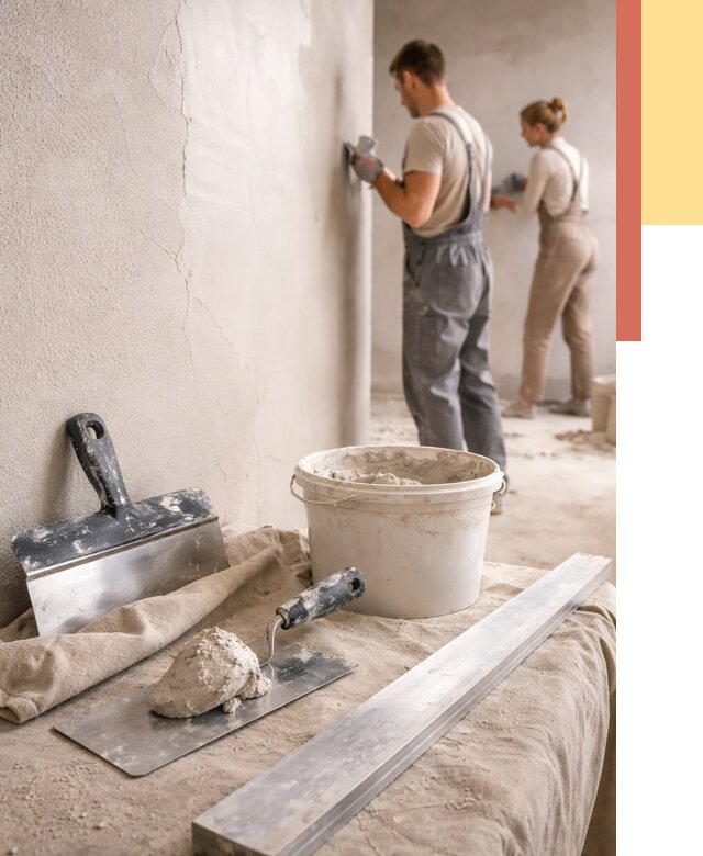 Штукатурка стен гипсовая в Нерюнгри от 4887 руб/м2 — быстро и недорого | ОТДЕЛОЧНИК-Нрю