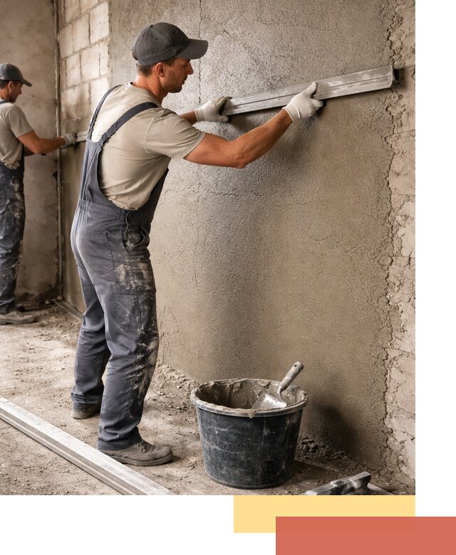Штукатурка стен цементно-песчаная в Нерюнгри профессионально