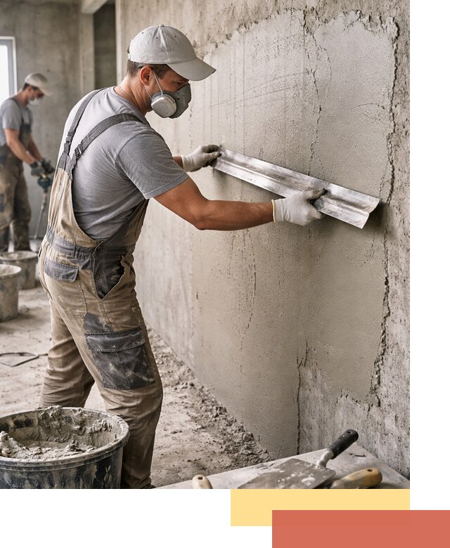 Штукатурка бетонных стен в Нерюнгри качественно и долговечно