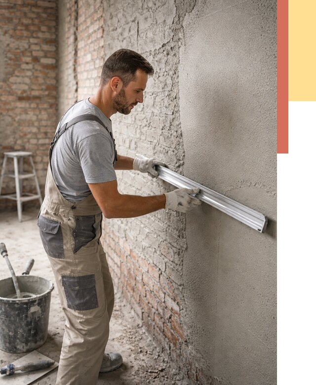 Штукатурка кирпичных стен в Нерюнгри от 4887 руб/м2 — быстро и недорого | ОТДЕЛОЧНИК-Нрю