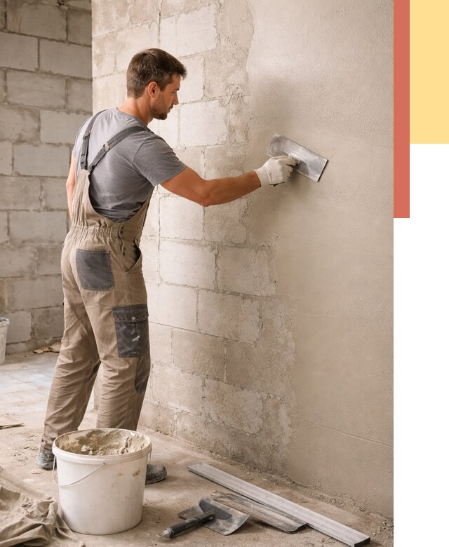 Штукатурка стен из газобетона в Нерюнгри от 2281 руб./м2 — быстро и недорого | ОТДЕЛОЧНИК-Нрю