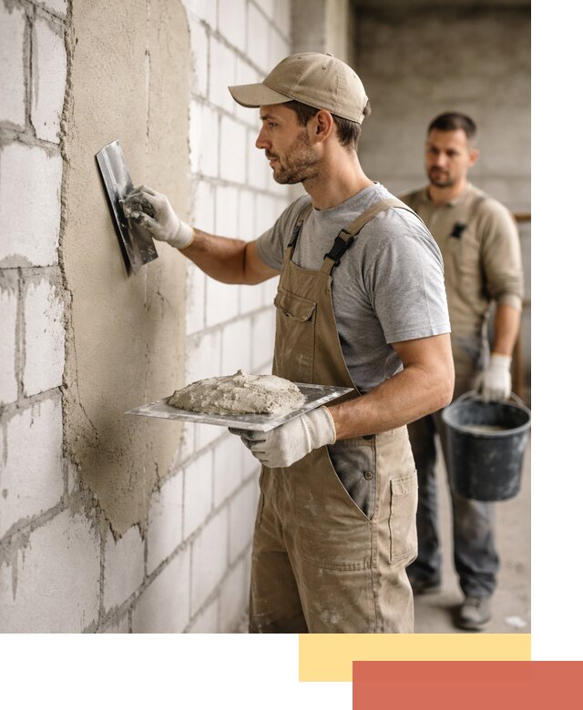 Штукатурка стен из газобетона в Нерюнгри под ключ