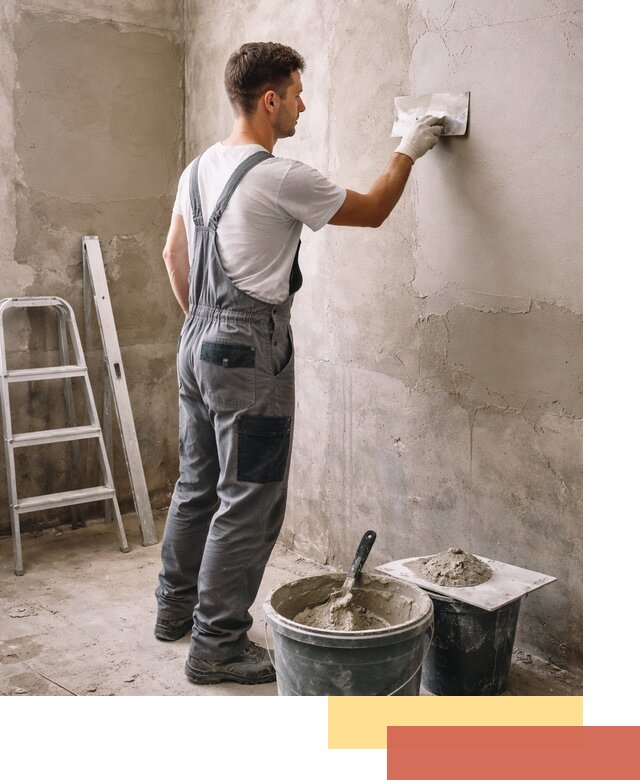 Штукатурка стен в ванной под ключ в Нерюнгри