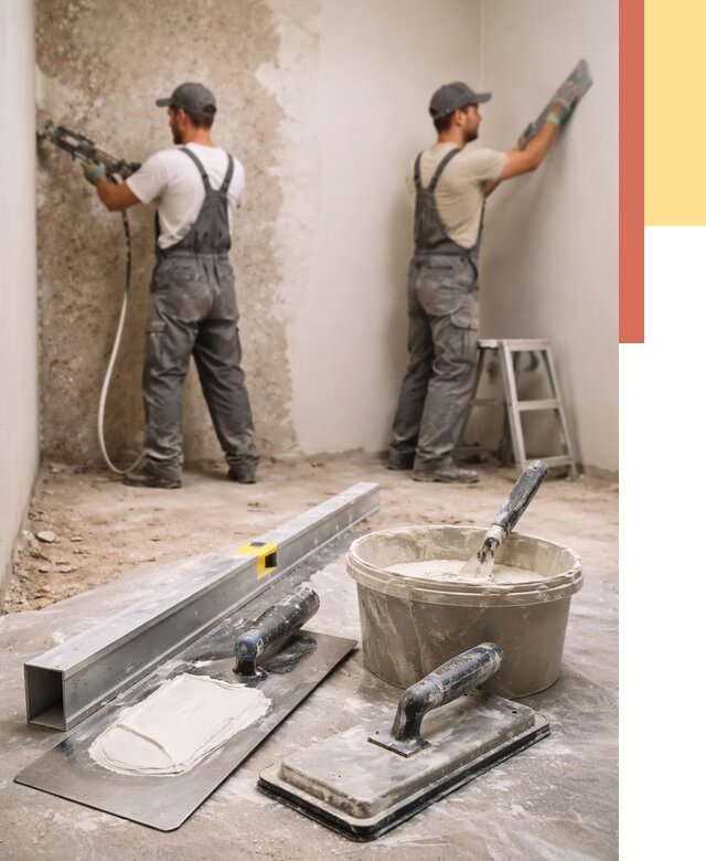 Штукатурка стен под обои в Нерюнгри от 4887 руб./м2 — выравнивание под обои | ОТДЕЛОЧНИК-Нрю