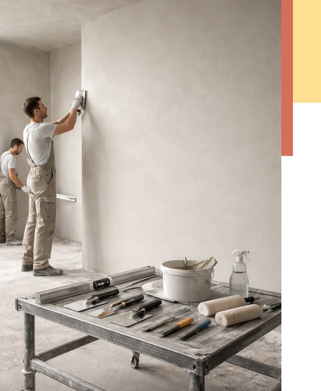 Штукатурка стен под покраску в Нерюнгри от 4887 руб./м² — качественно и недорого | ОТДЕЛОЧНИК-Нрю