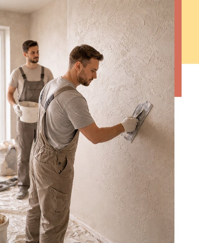 Фактурная штукатурка стен в Нерюнгри от 4561 руб./м² — заказать под ключ | ОТДЕЛОЧНИК-Нрю