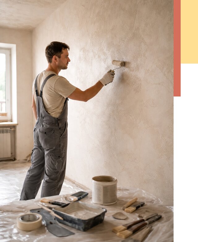 Нанесение лессирующей краски по декоративке в Нерюнгри от 1901 руб. | ОТДЕЛОЧНИК-Нрю