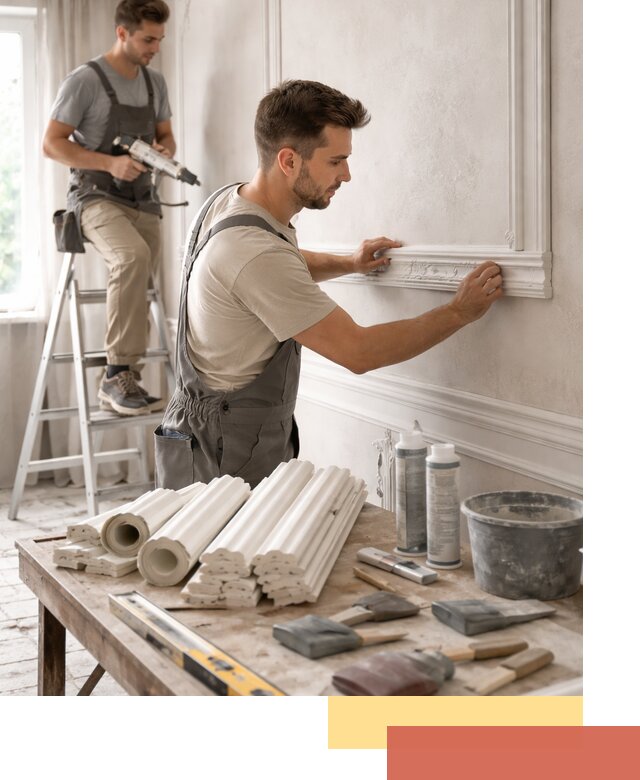 Монтаж лепнины на стены в Нерюнгри профессионально и качественно