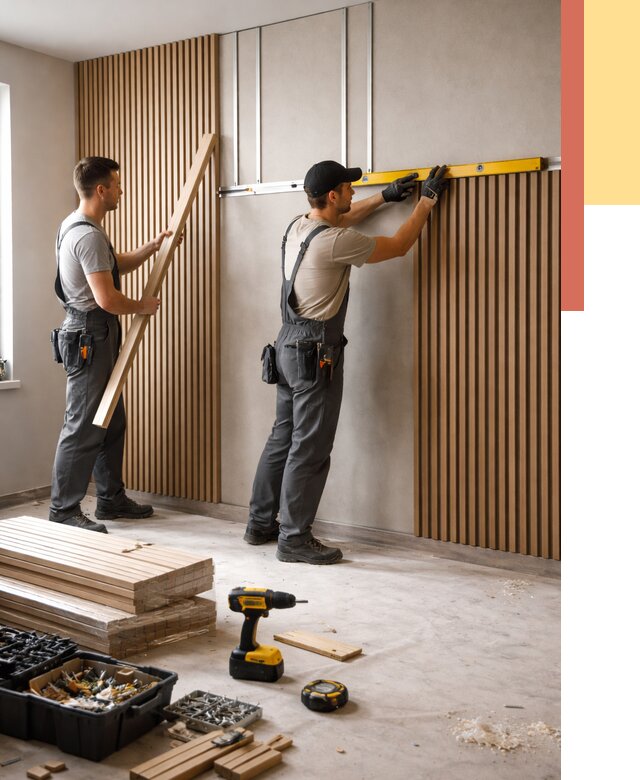 Монтаж реечных панелей на стены в Нерюнгри от 1303 руб. — быстро и недорого | ОТДЕЛОЧНИК-Нрю