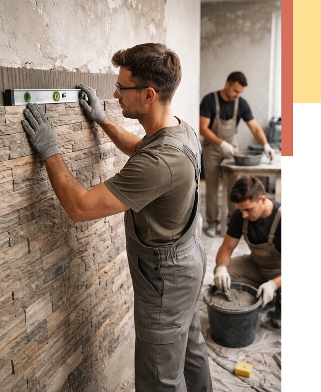 Монтаж искусственного камня в Нерюнгри от 4887 руб. под ключ | ОТДЕЛОЧНИК-Нрю