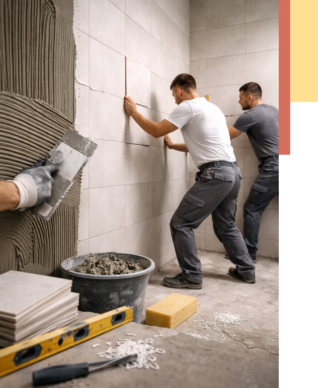 Укладка плитки на стены в Нерюнгри от 923 руб. — качественно и недорого | ОТДЕЛОЧНИК-Нрю