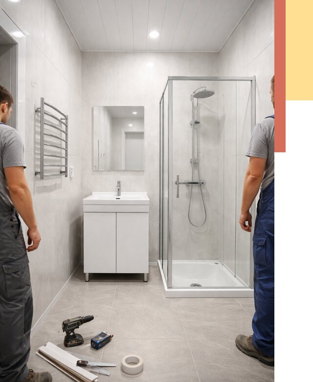 Отделка ванной комнаты панелями ПВХ в Нерюнгри от 4887 руб. за м2 | ОТДЕЛОЧНИК-Нрю