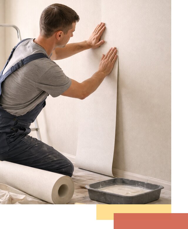 Поклейка флизелиновых обоев в Нерюнгри качественно и быстро