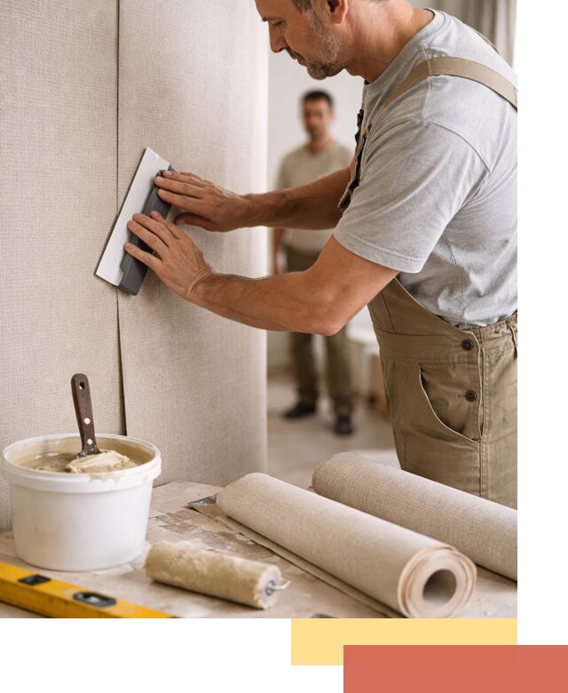 Поклейка текстильных обоев в Нерюнгри профессионально и аккуратно