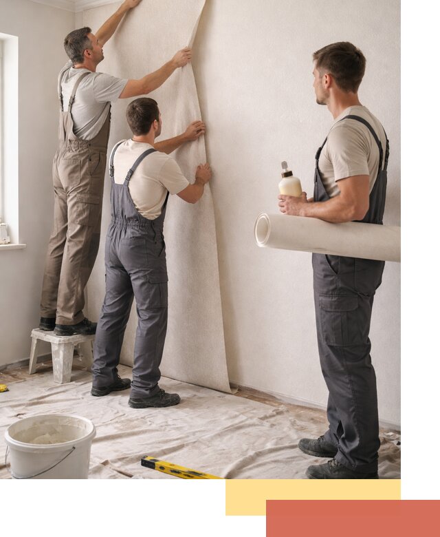 Оклейка стен обоями в Нерюнгри — качественно и профессионально