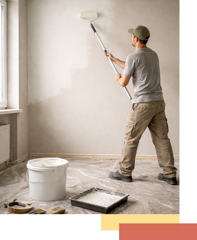 Покраска стен латексной краской в Нерюнгри качественно и быстро