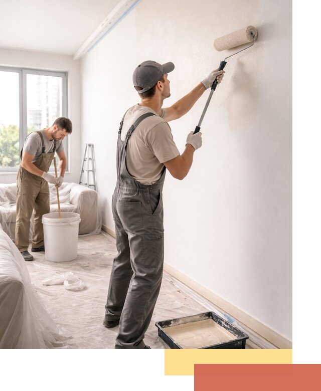 Покраска стен в офисе в Нерюнгри — быстрый и качественный ремонт