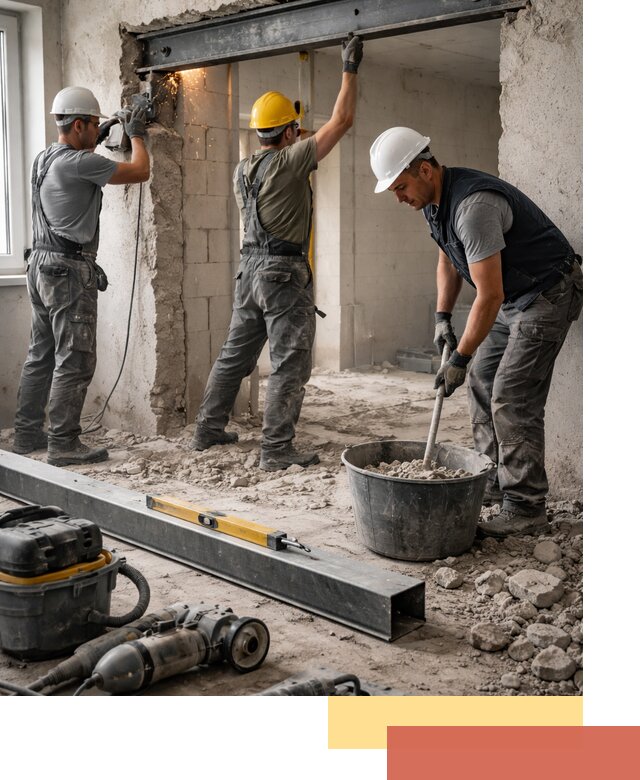 Создание проемов в стенах и несущих конструкциях в Нерюнгри