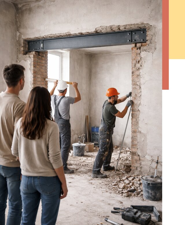 Усиление проема в стене в Нерюнгри от 10317 руб. — усиление дверного проема металлоконструкцией | ОТДЕЛОЧНИК-Нрю