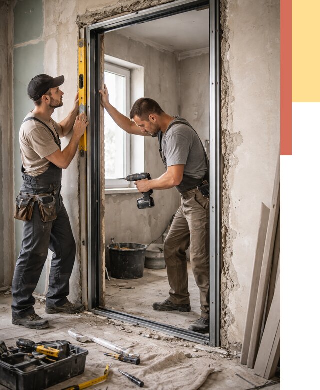 Закладка дверного проема в Нерюнгри от 3801 руб. — быстро и недорого | ОТДЕЛОЧНИК-Нрю