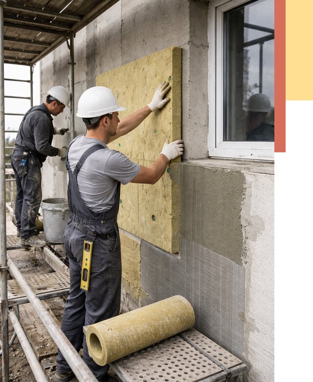 Утепление стен в Нерюнгри от 4670 руб. под ключ — быстро и недорого | ОТДЕЛОЧНИК-Нрю