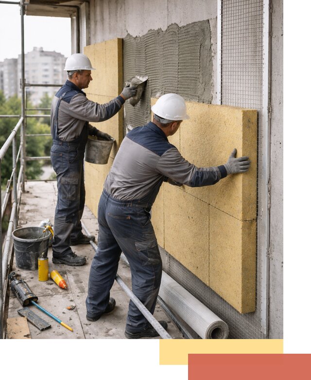 Утепление стен зданий и домов в Нерюнгри качественно и надежно