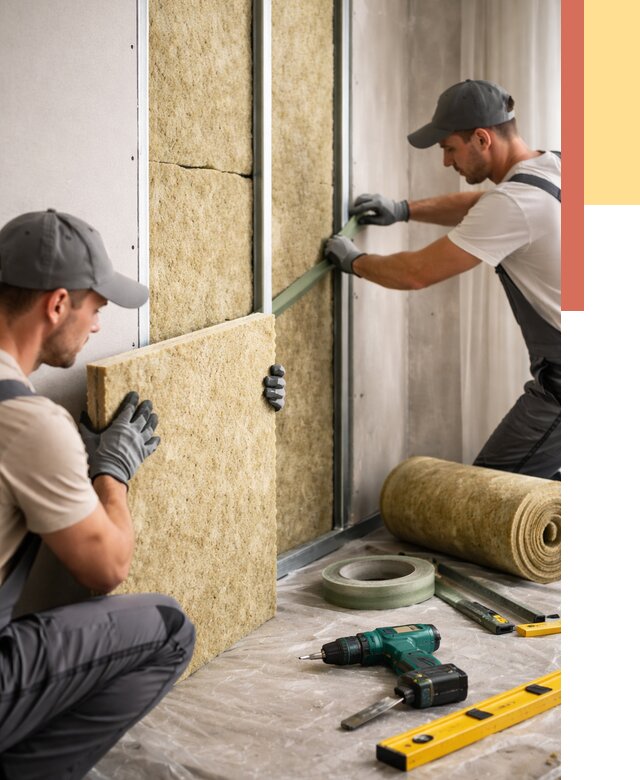 Шумоизоляция стен в Нерюнгри под ключ от 2009 руб. | ОТДЕЛОЧНИК-Нрю