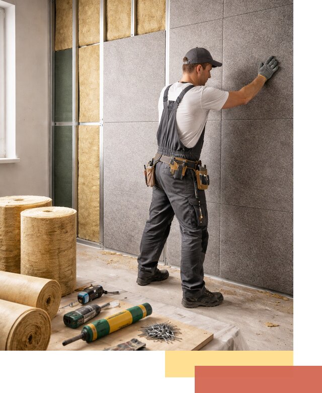 Профессиональная шумоизоляция стен в Нерюнгри для квартиры и офиса