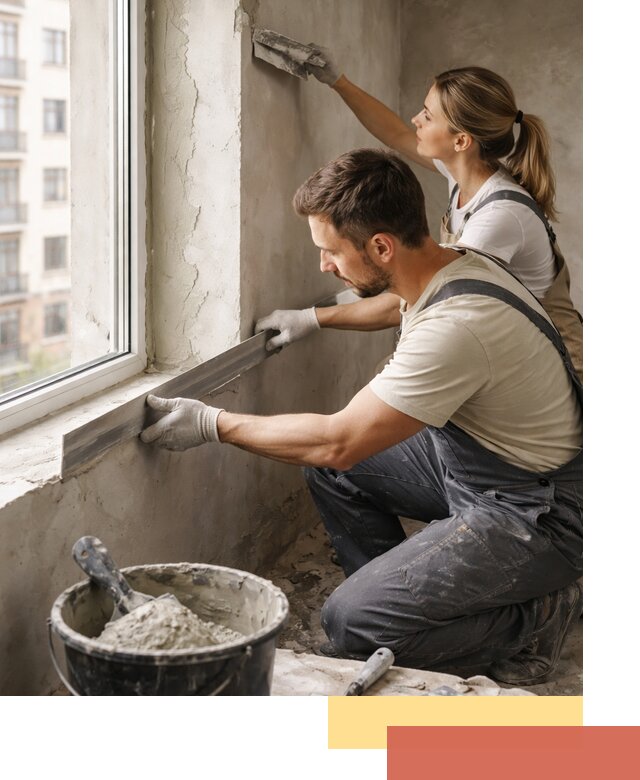 Штукатурка откосов дверей и окон профессионально в Нерюнгри