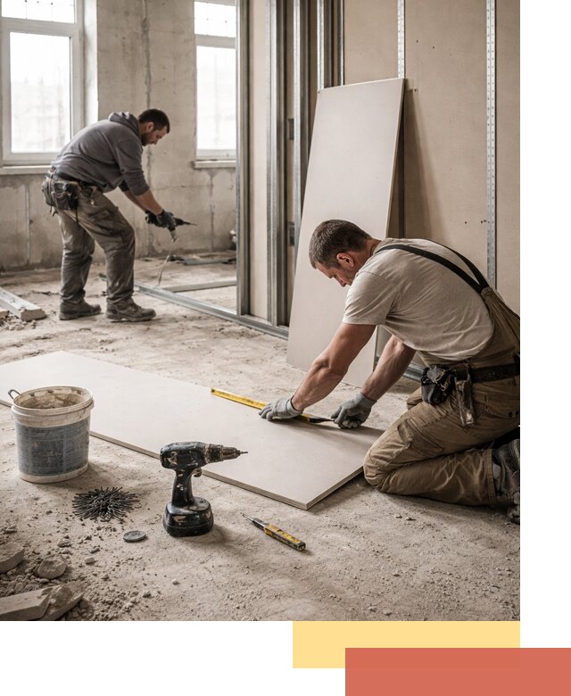 Кладка перегородок из ПГП под ключ в Нерюнгри