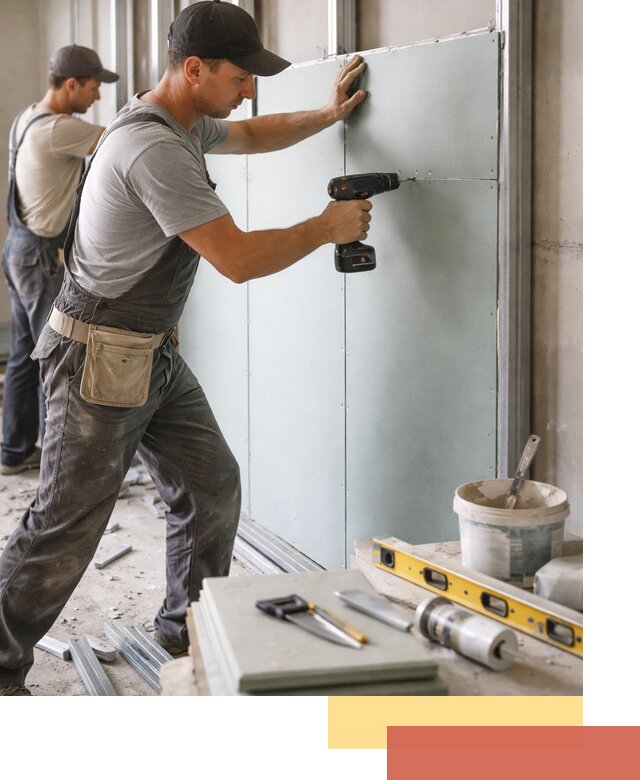 Кладка влагостойких перегородок ПГП в Нерюнгри