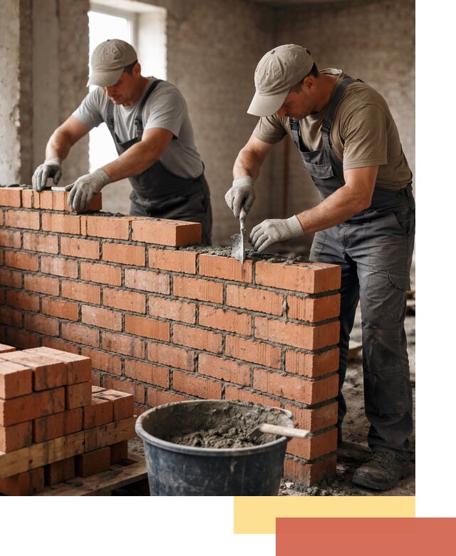 Кладка кирпичных перегородок под ключ в Нерюнгри