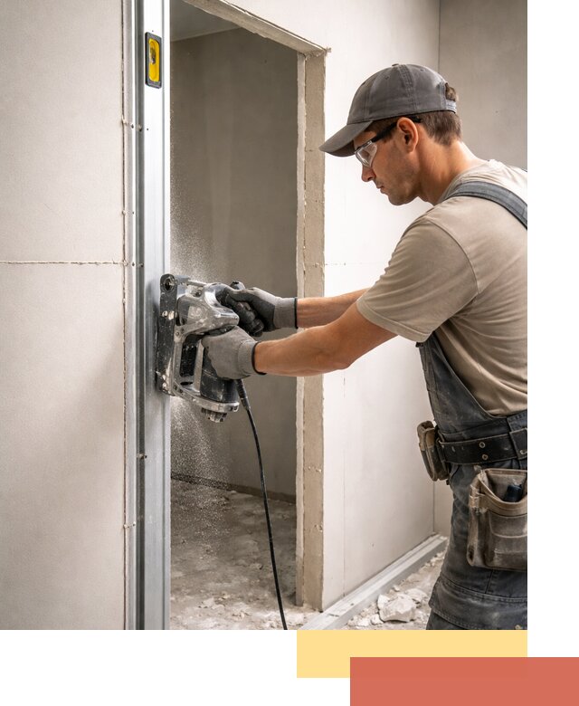 Устройство дверного проема в перегородке в Нерюнгри