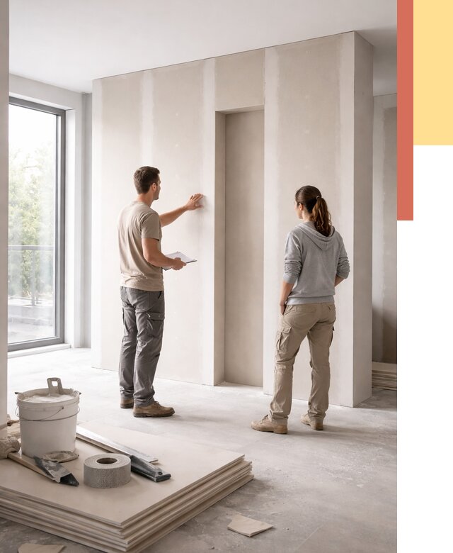 Зонирующая перегородка из гипсокартона в Нерюнгри от 3041 руб. под ключ | ОТДЕЛОЧНИК-Нрю