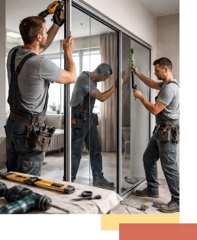 Каркасные стеклянные перегородки под ключ в Нерюнгри