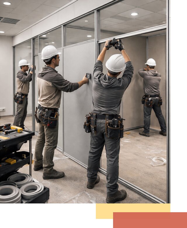 Мобильные офисные перегородки под ключ в Нерюнгри