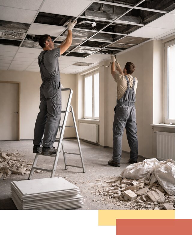 Демонтаж потолков Армстронг профессионально в Нерюнгри