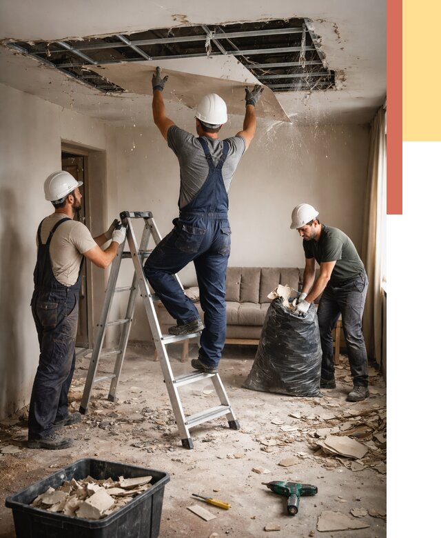 Демонтаж гипсокартонного потолка в Нерюнгри от 456 руб. за м2 — ОТДЕЛОЧНИК-Нрю