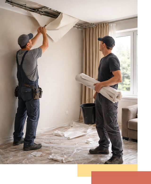 Демонтаж натяжного потолка в Нерюнгри быстро и аккуратно