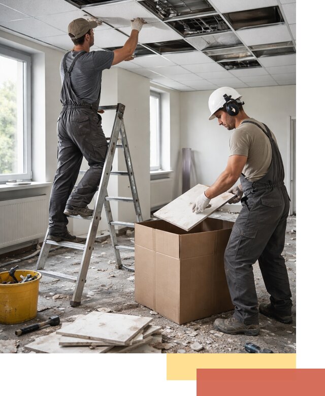 Демонтаж потолочной плитки в Нерюнгри быстро и аккуратно