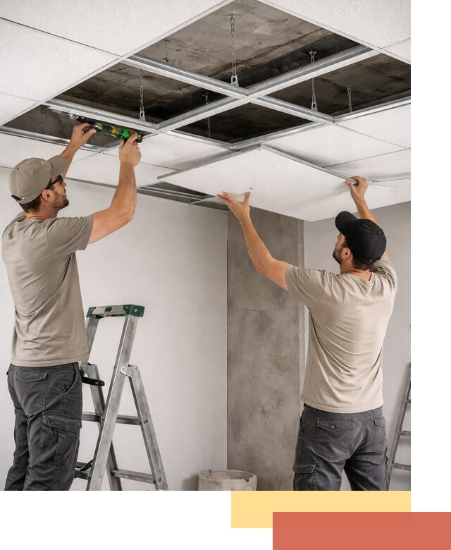 Монтаж потолка Армстронг под ключ в Нерюнгри